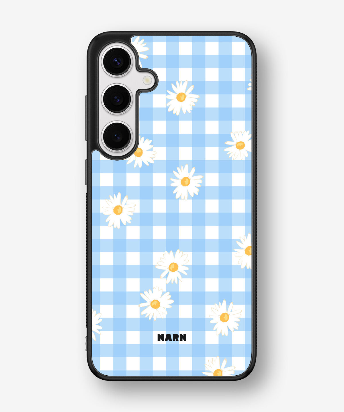 Samsung Galaxy S24 Plus Hard Case – Blue Daisies - View 1