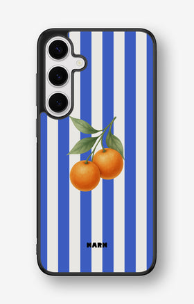 Samsung Galaxy S24 Plus Hard Case – Orange Stripes - View 1