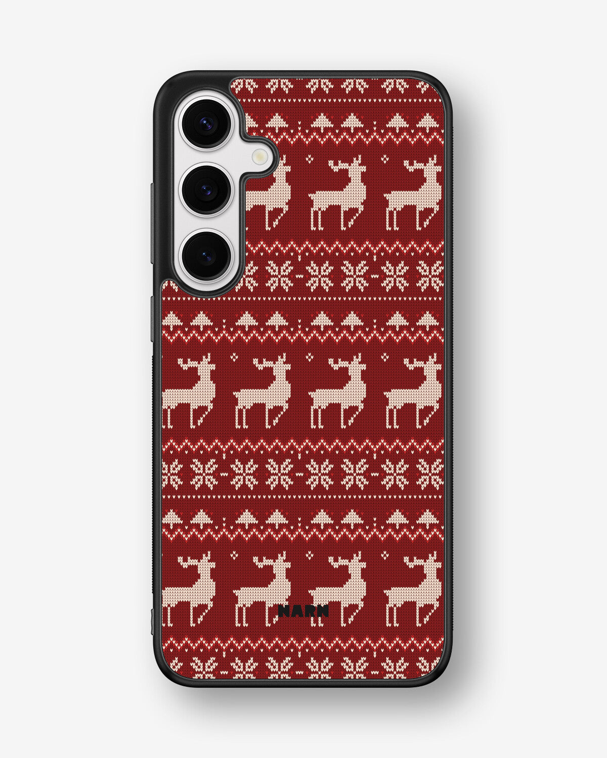 Samsung Galaxy S24 Plus Hard Case – Reindeer Knit - View 1