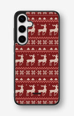 Samsung Galaxy S24 Plus Hard Case – Reindeer Knit - View 1