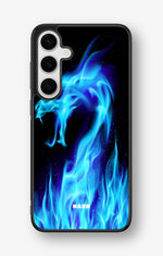 Samsung Galaxy S24 Plus Hard Case – Blue Flames Dragon - View 1