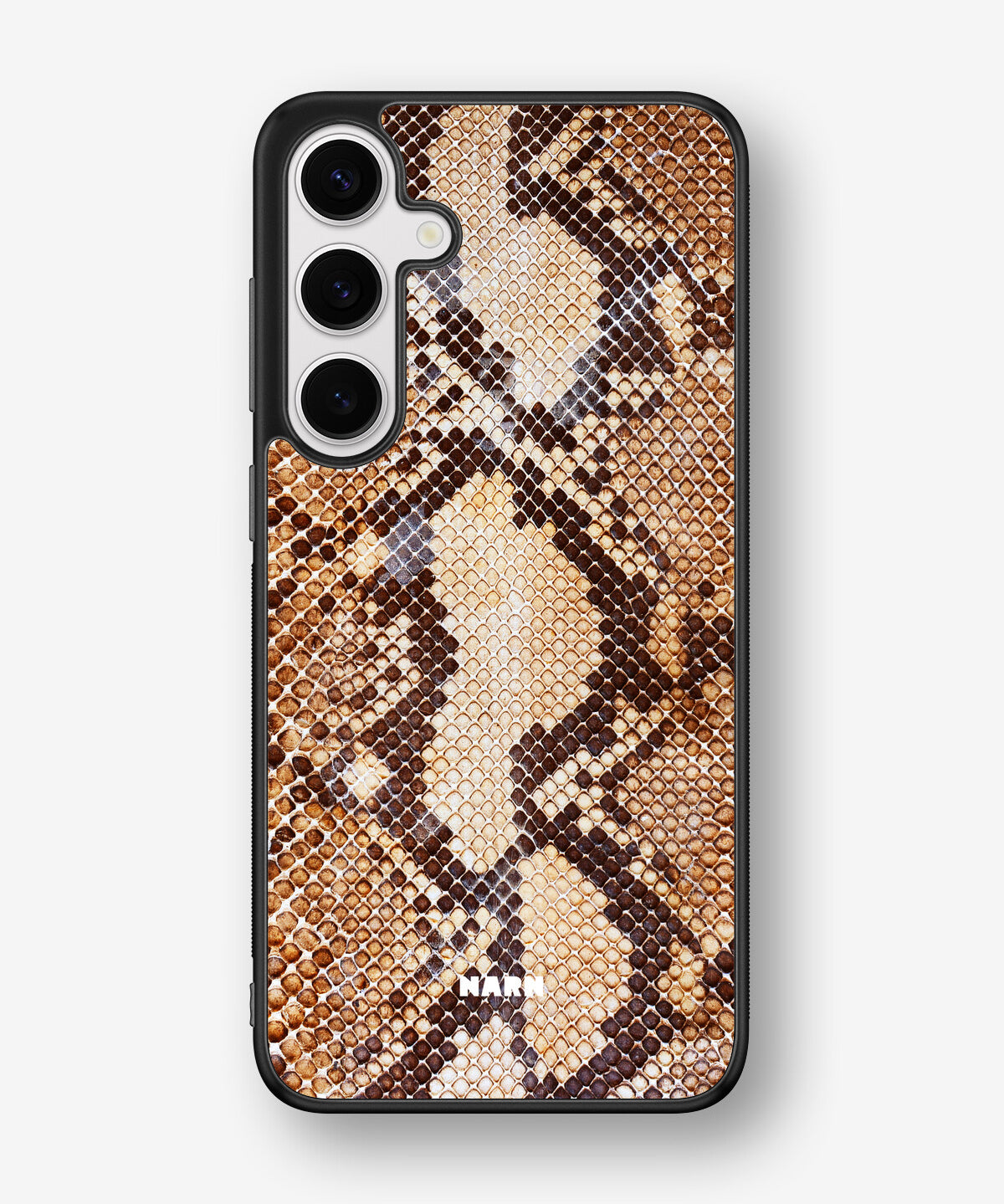 Samsung Galaxy S24 Plus Hard Case – Brown Snakeskin - View 1