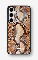 Samsung Galaxy S24 Plus Hard Case – Brown Snakeskin - View 1