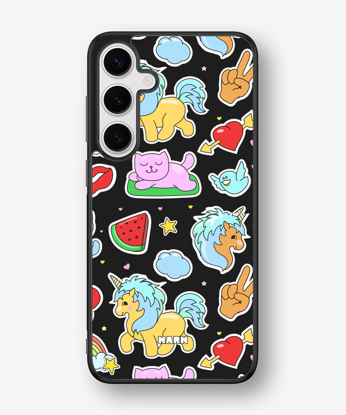 Samsung Galaxy S24 Plus Hard Case – Cute Stickers - View 1