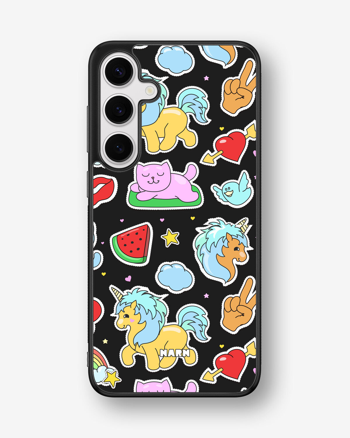 Samsung Galaxy S24 Plus Hard Case – Cute Stickers - View 1