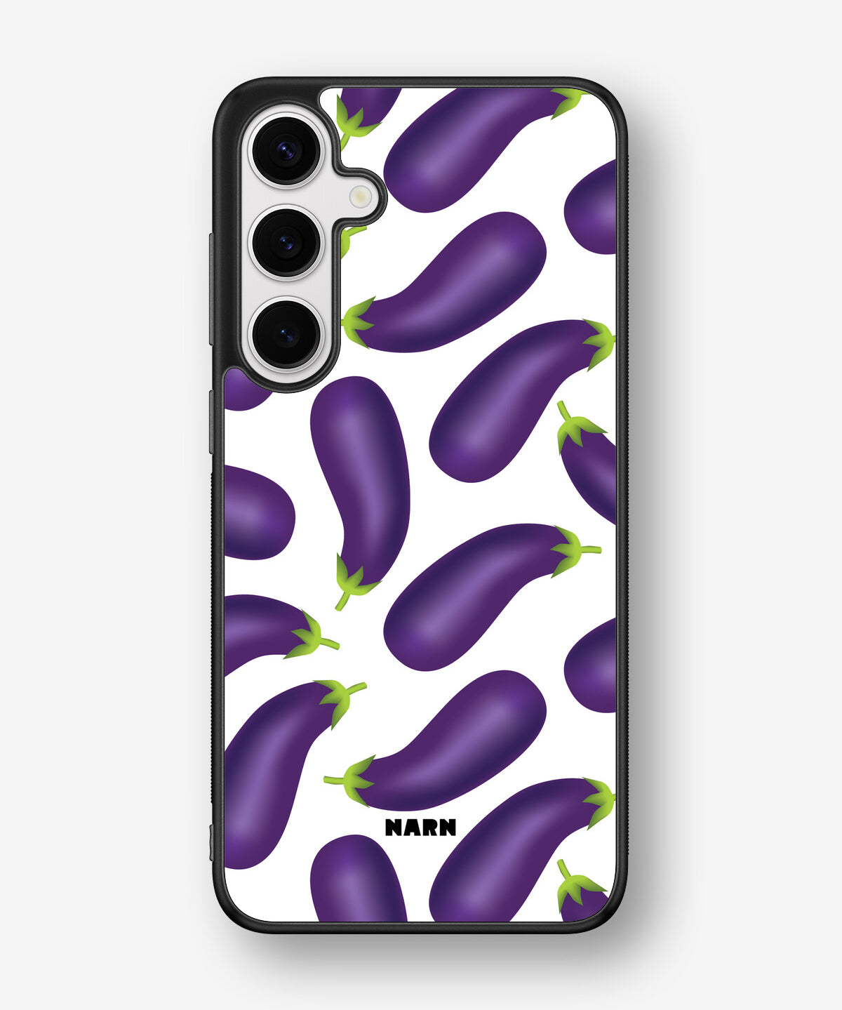 Samsung Galaxy S24 Plus Hard Case – Eggplant Pattern - View 1