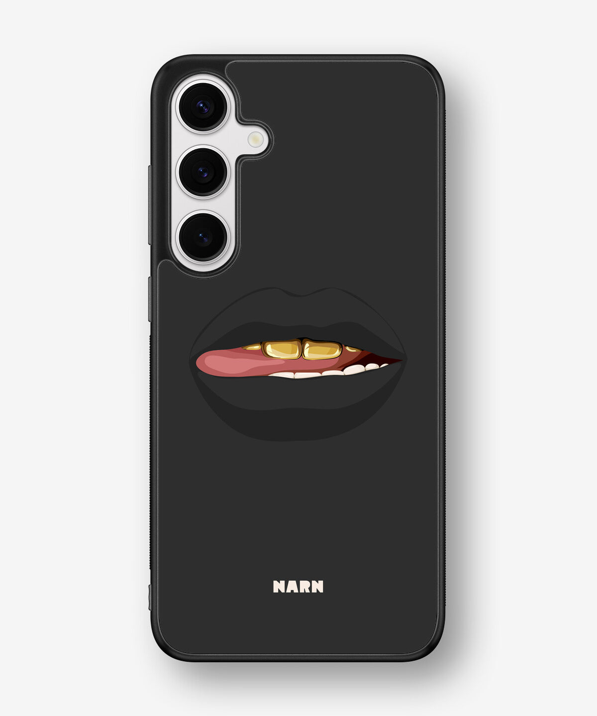 Samsung Galaxy S24 Plus Hard Case – Golden Lips - View 1
