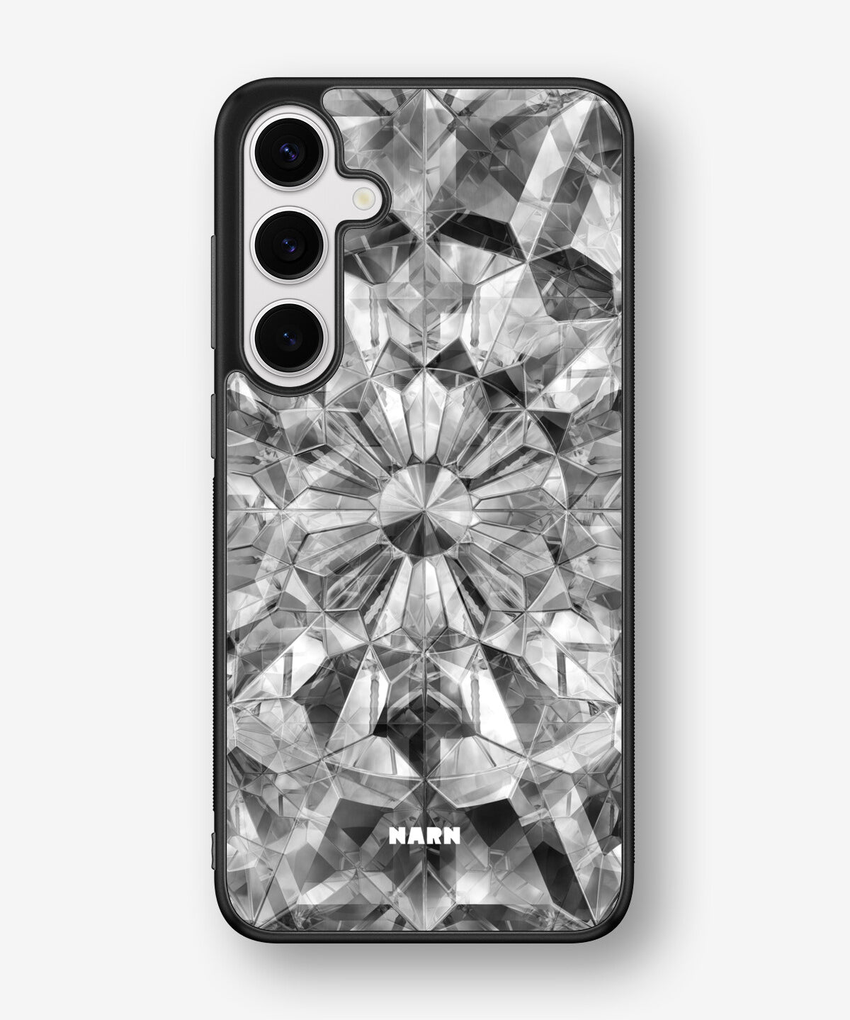 Samsung Galaxy S24 Plus Hard Case – Grey Crystals - View 1