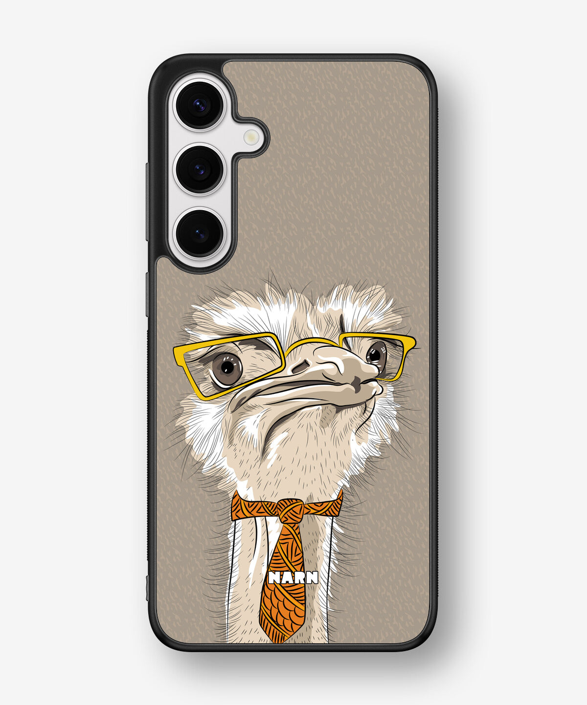 Samsung Galaxy S24 Plus Hard Case – Hipster Ostrich - View 1