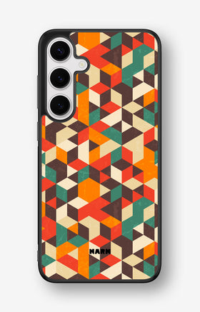 Samsung Galaxy S24 Plus Hard Case – Retro Geometric - View 1