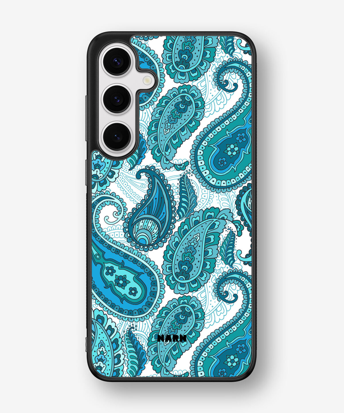 Samsung Galaxy S24 Plus Hard Case – Turquoise Paisley - View 1