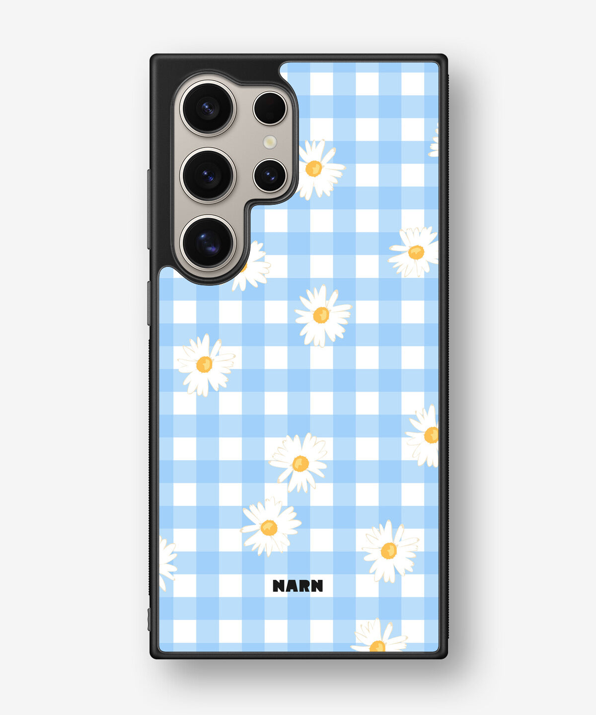 Samsung Galaxy S24 Ultra Hard Case – Blue Daisies - View 1