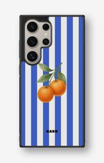 Samsung Galaxy S24 Ultra Hard Case – Orange Stripes - View 1