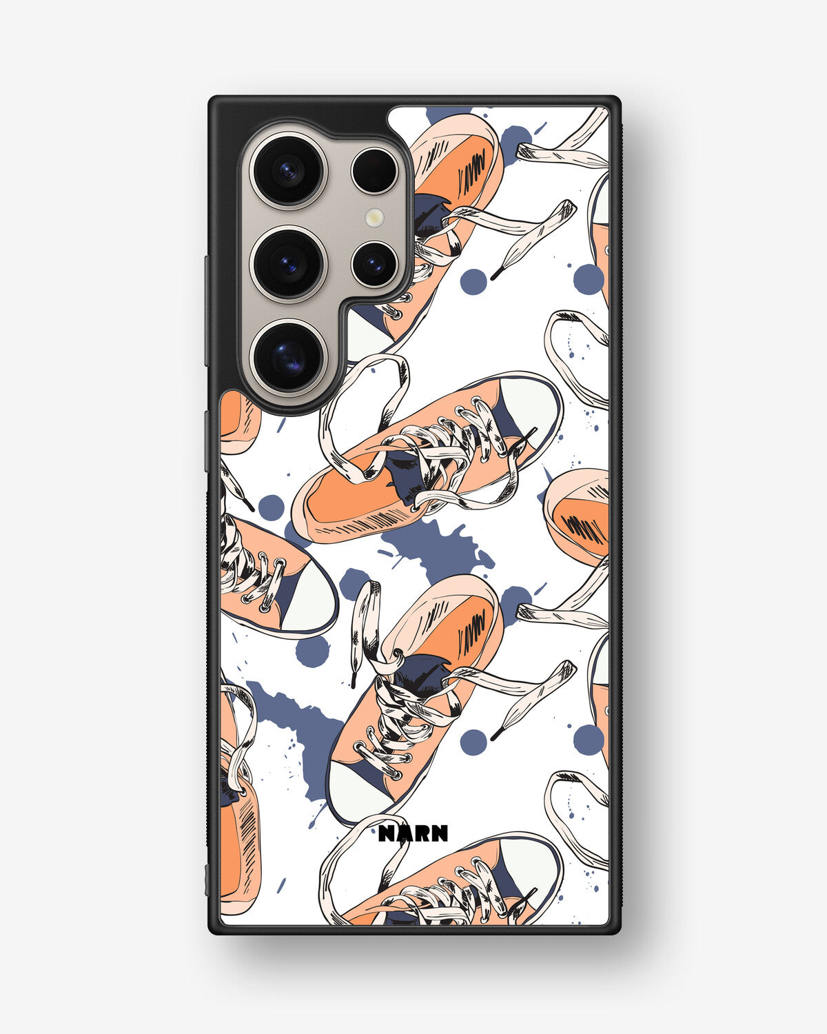 Samsung Galaxy S24 Ultra Hard Case – Apricot Sneakers - View 1