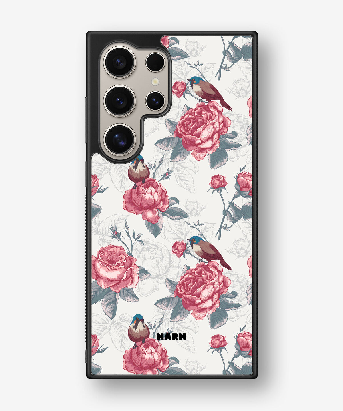 Samsung Galaxy S24 Ultra Hard Case – Birds Among Roses - View 1