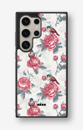Samsung Galaxy S24 Ultra Hard Case – Birds Among Roses - View 1
