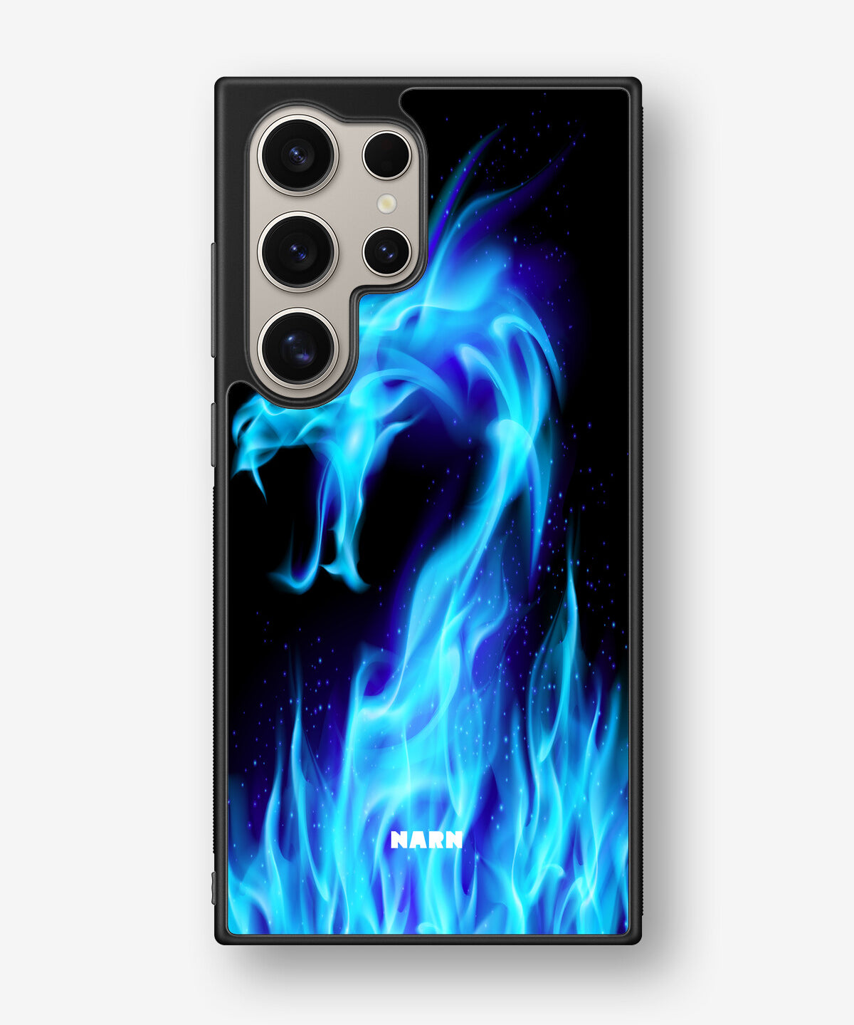 Samsung Galaxy S24 Ultra Hard Case – Blue Flames Dragon - View 1