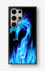 Samsung Galaxy S24 Ultra Hard Case – Blue Flames Dragon - View 1