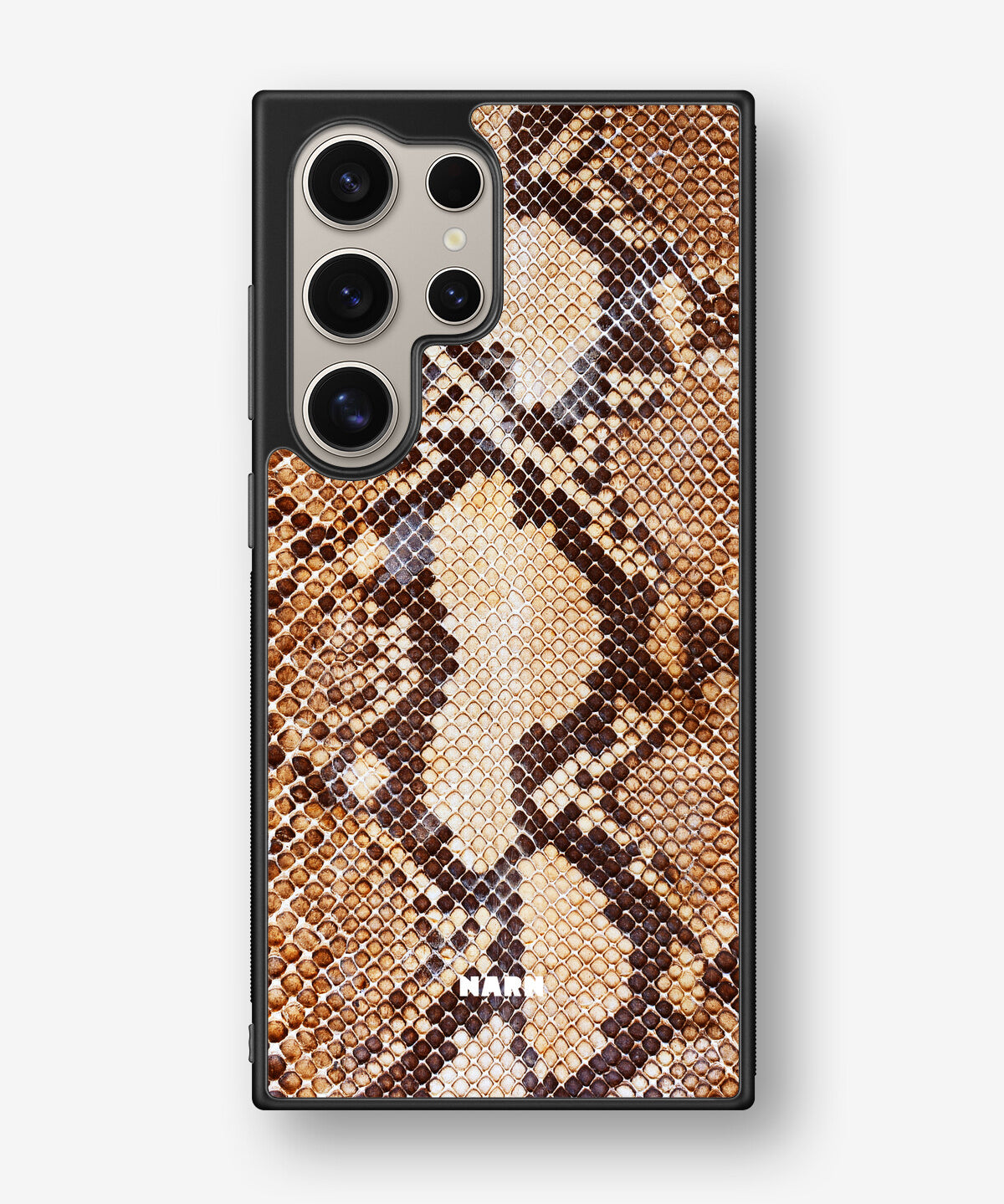 Samsung Galaxy S24 Ultra Hard Case – Brown Snakeskin - View 1