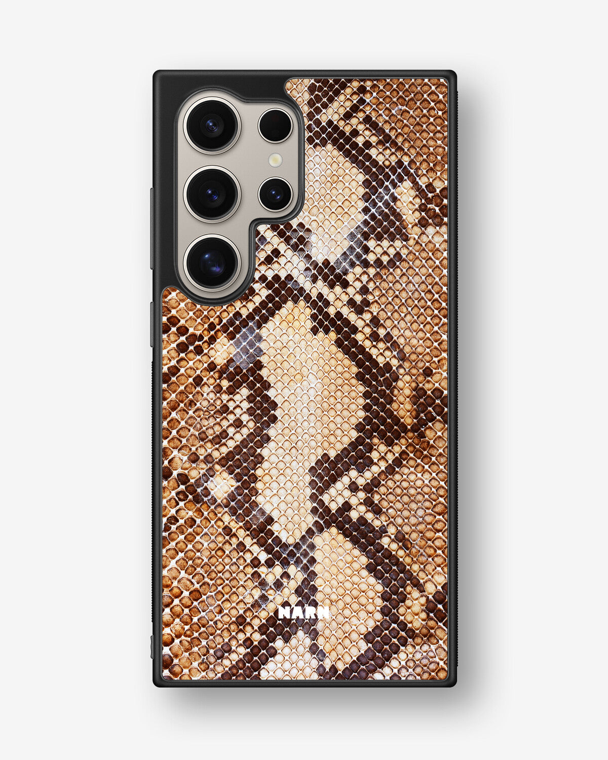 Samsung Galaxy S24 Ultra Hard Case – Brown Snakeskin - View 1