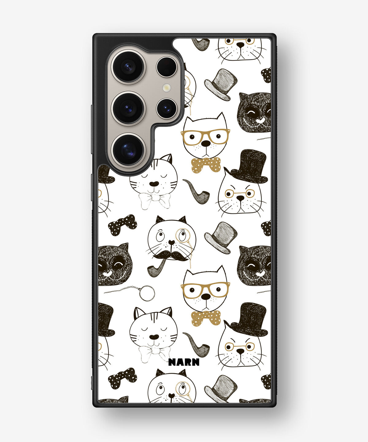 Samsung Galaxy S24 Ultra Hard Case – Cartoon Cats - View 1