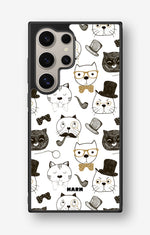 Samsung Galaxy S24 Ultra Hard Case – Cartoon Cats - View 1