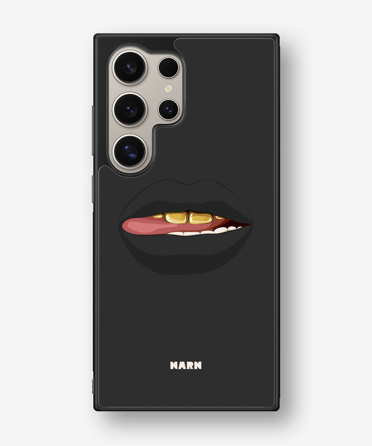 Samsung Galaxy S24 Ultra Hard Case – Golden Lips - View 1
