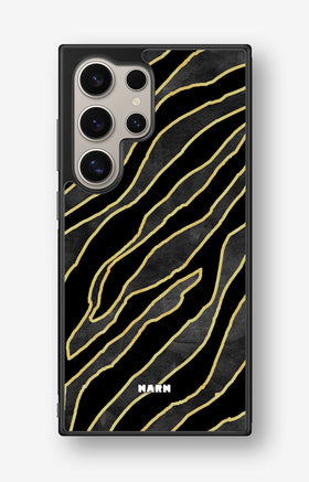 Samsung Galaxy S24 Ultra Hard Case – Golden Zebra - View 1