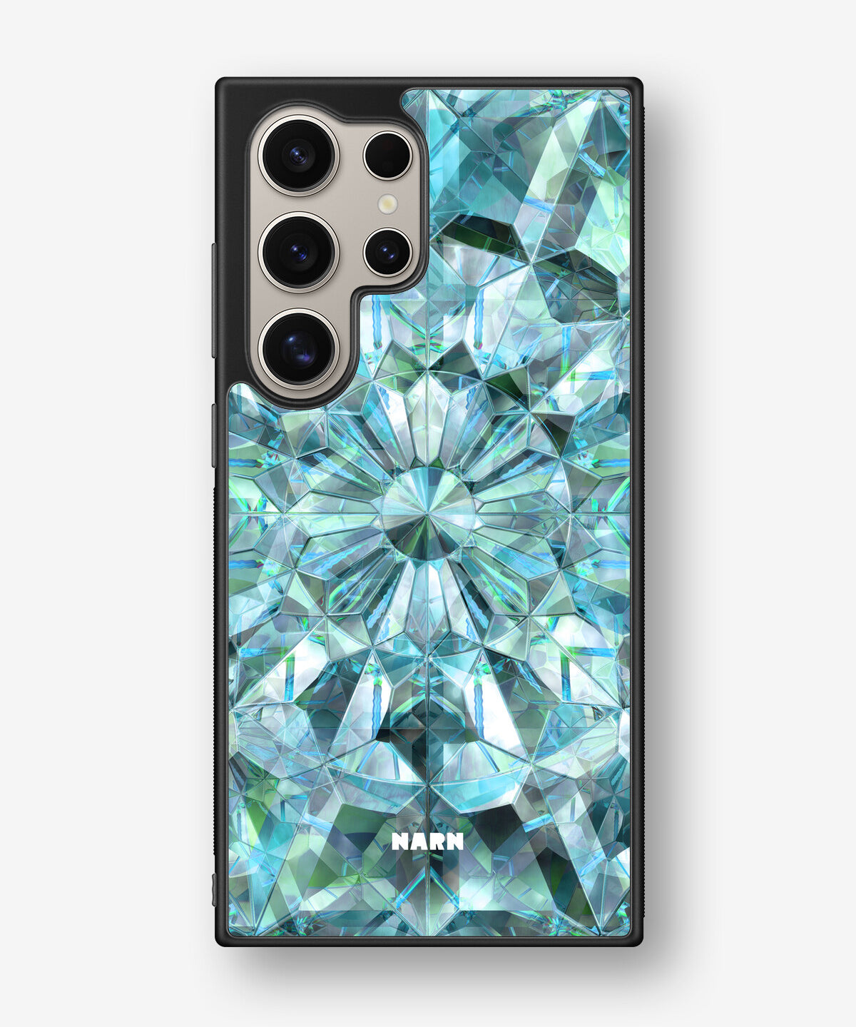 Samsung Galaxy S24 Ultra Hard Case – Green Crystals - View 1