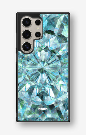 Samsung Galaxy S24 Ultra Hard Case – Green Crystals - View 1