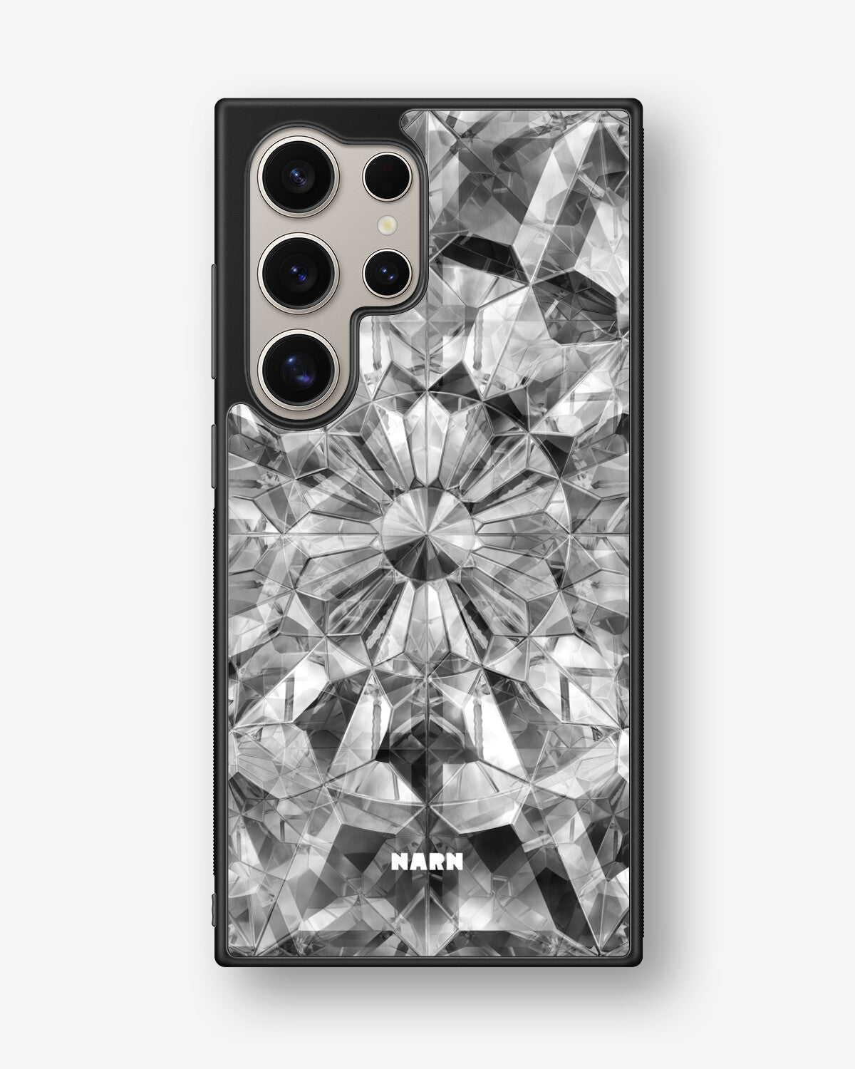 Samsung Galaxy S24 Ultra Hard Case – Grey Crystals - View 1