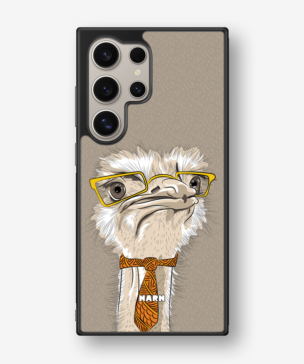Samsung Galaxy S24 Ultra Hard Case – Hipster Ostrich - View 1