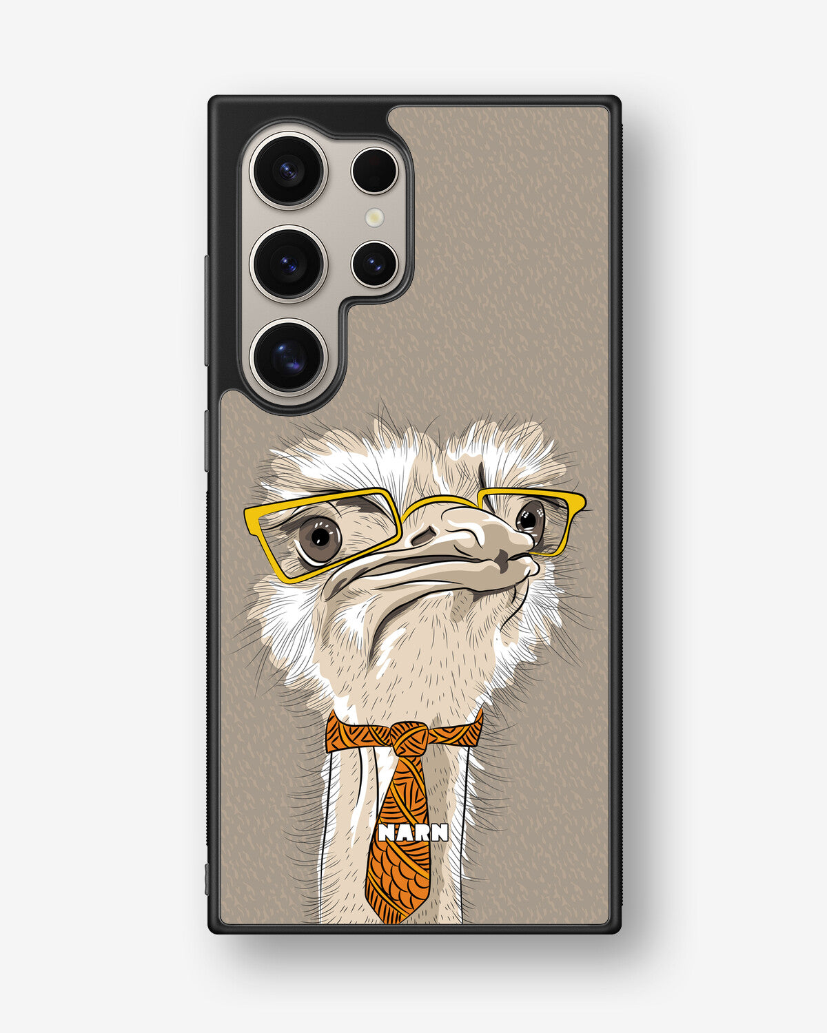 Samsung Galaxy S24 Ultra Hard Case – Hipster Ostrich - View 1