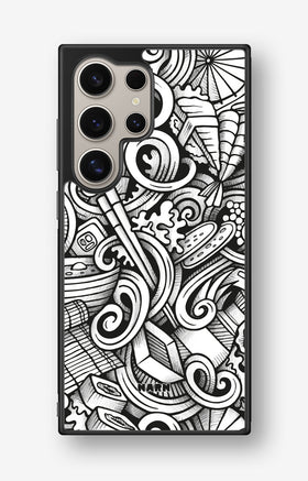 Samsung Galaxy S24 Ultra Hard Case – Japanese Pattern - View 1