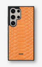 Samsung Galaxy S24 Ultra Hard Case – Orange Snake - View 1