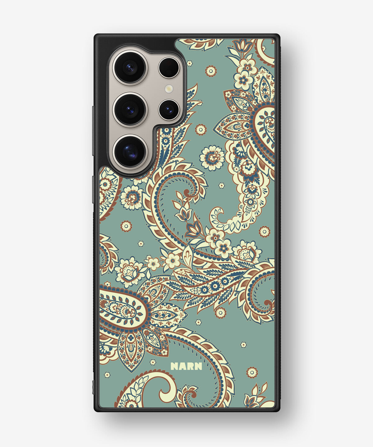 Samsung Galaxy S24 Ultra Hard Case – Paisley Green - View 1