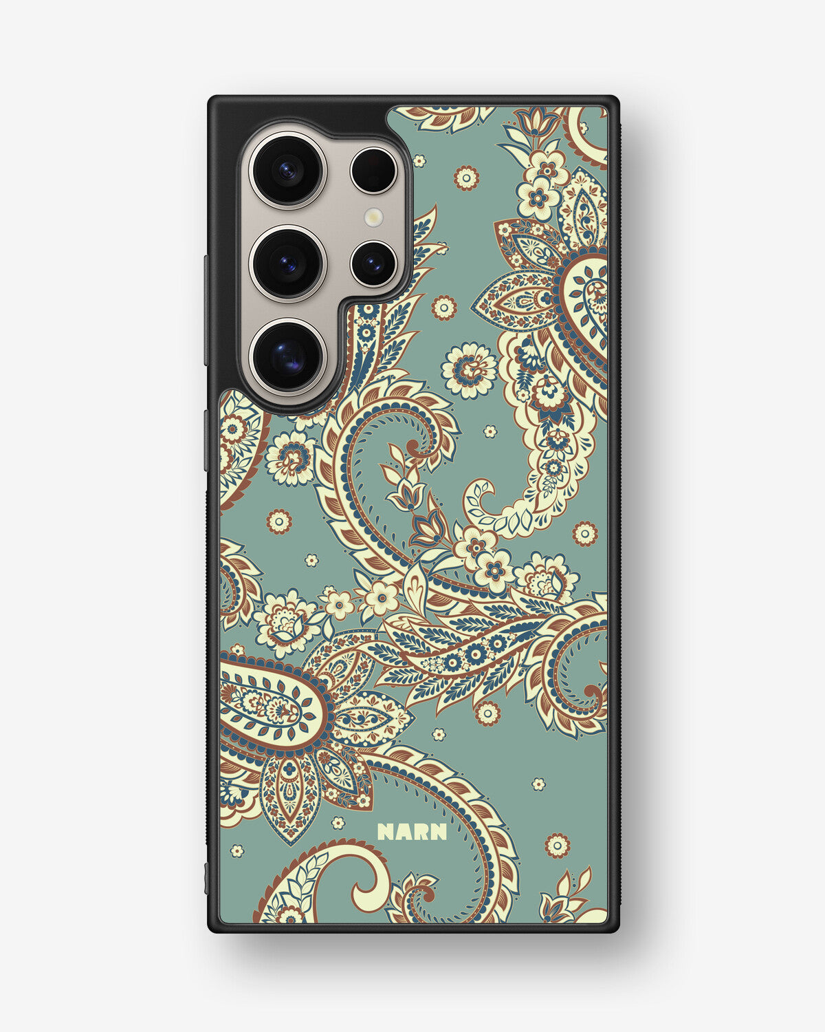 Samsung Galaxy S24 Ultra Hard Case – Paisley Green - View 1