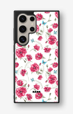 Samsung Galaxy S24 Ultra Hard Case – Poppies in Bloom - View 1