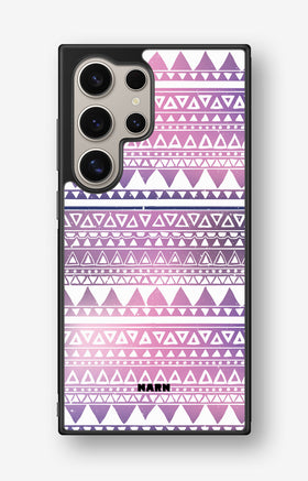 Samsung Galaxy S24 Ultra Hard Case – Purple Aztec - View 1