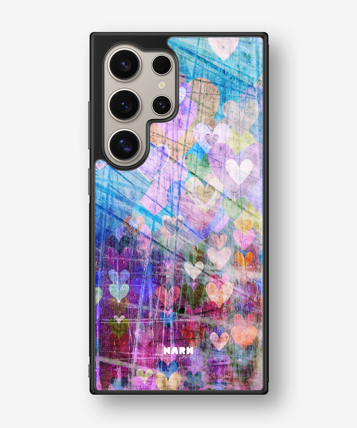Samsung Galaxy S24 Ultra Hard Case – Purple Hearts - View 1