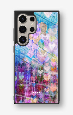 Samsung Galaxy S24 Ultra Hard Case – Purple Hearts - View 1