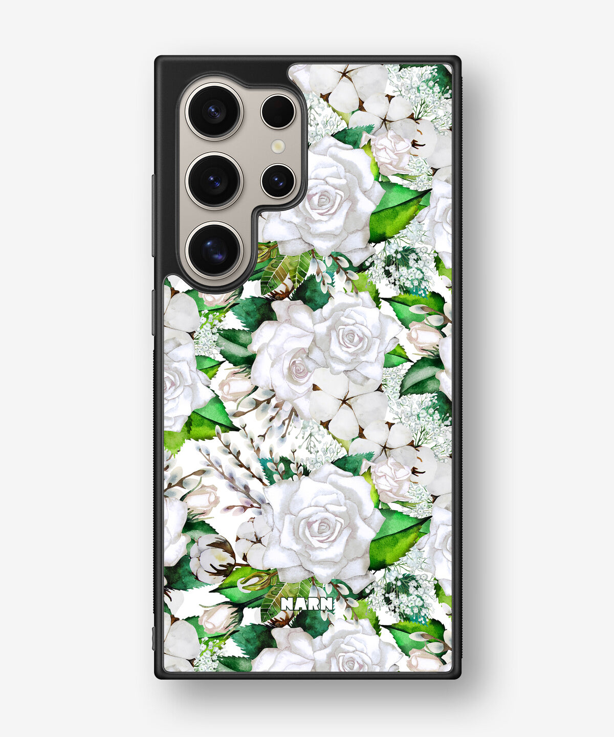 Samsung Galaxy S24 Ultra Hard Case – White Bloom - View 1