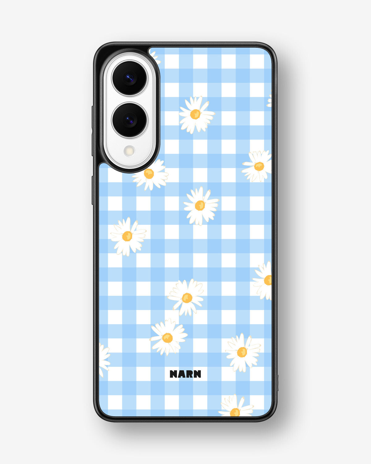 Samsung Galaxy S25 Edge Hard Case – Blue Daisies - View 1
