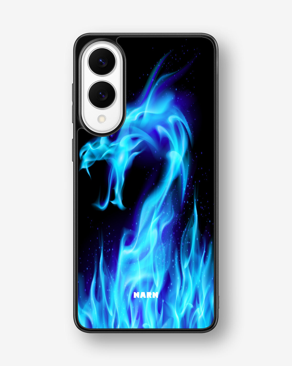 Samsung Galaxy S25 Edge Hard Case – Blue Flames Dragon - View 1