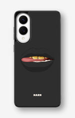 Samsung Galaxy S25 Edge Hard Case – Golden Lips - View 1