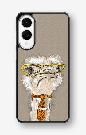 Samsung Galaxy S25 Edge Hard Case – Hipster Ostrich - View 1