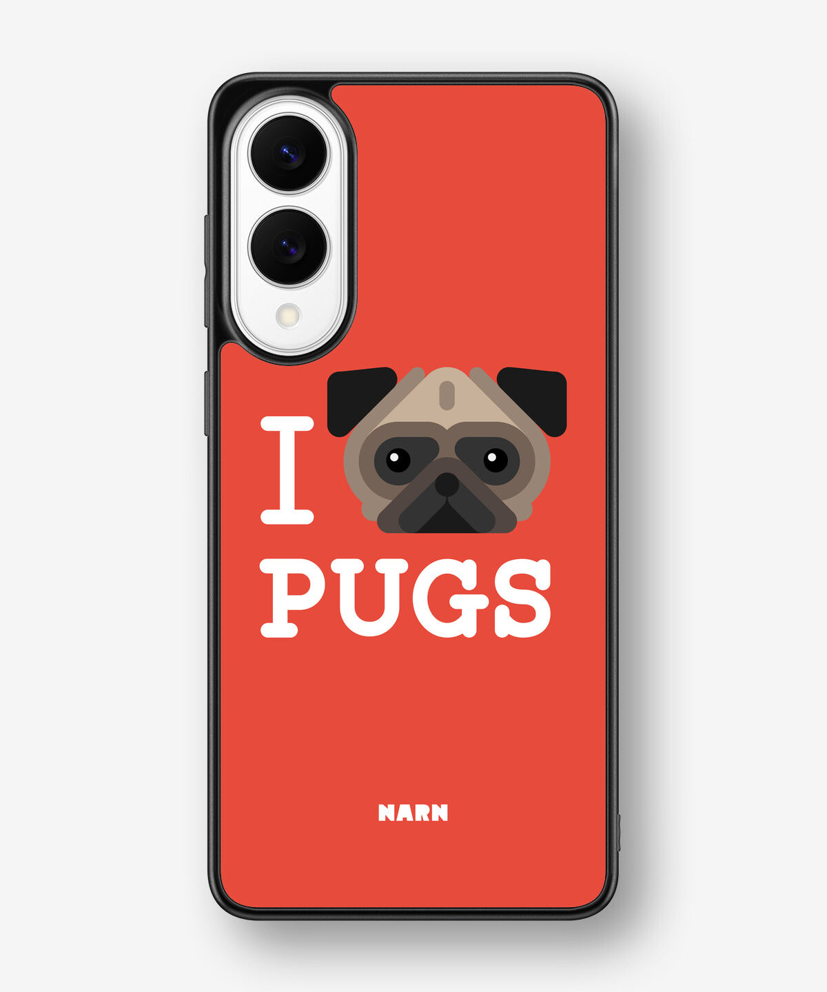 Samsung Galaxy S25 Edge Hard Case – I Love Pugs - View 1