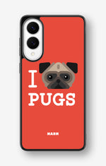 Samsung Galaxy S25 Edge Hard Case – I Love Pugs - View 1