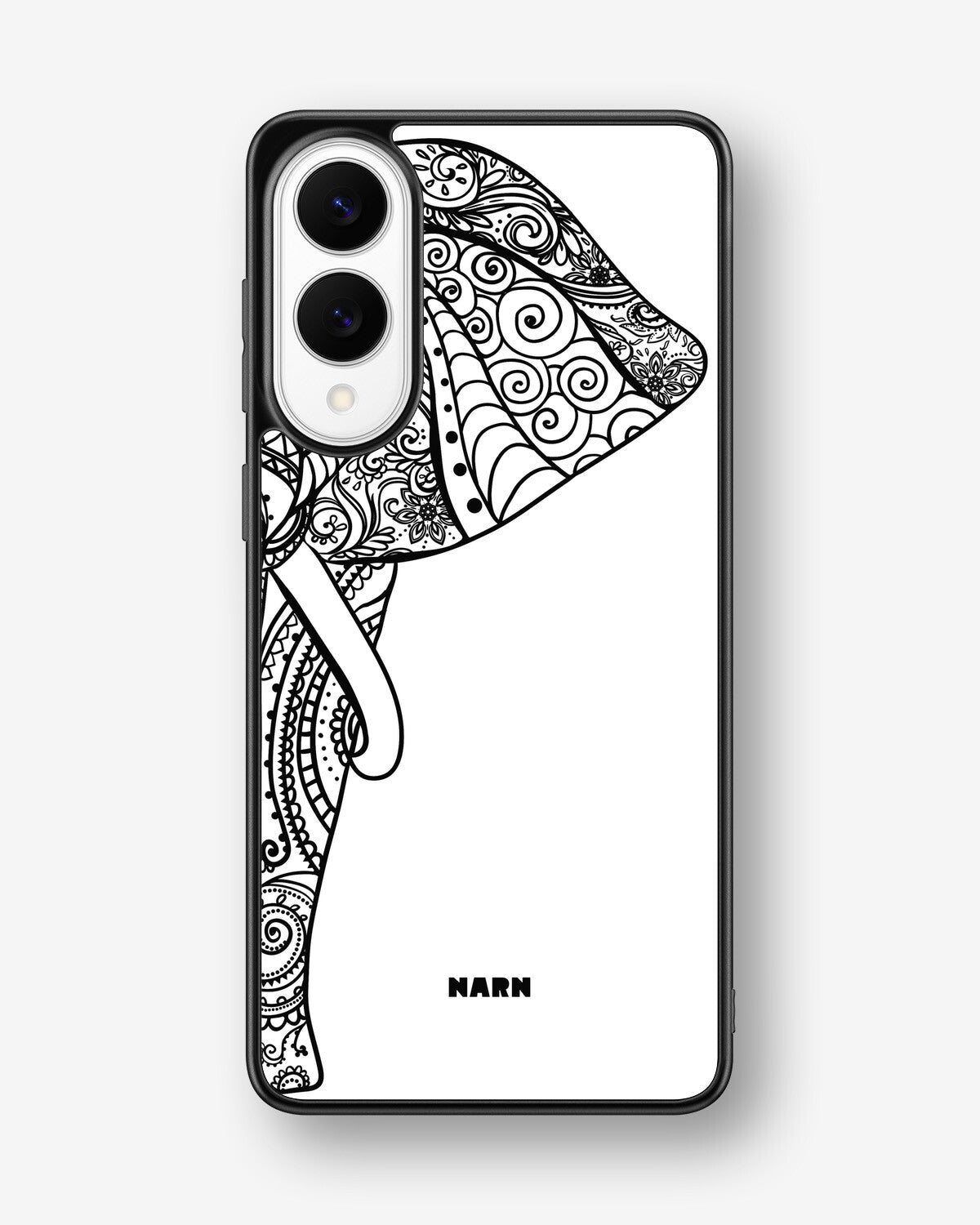 Samsung Galaxy S25 Edge Hard Case – Mandala Elephant - View 1