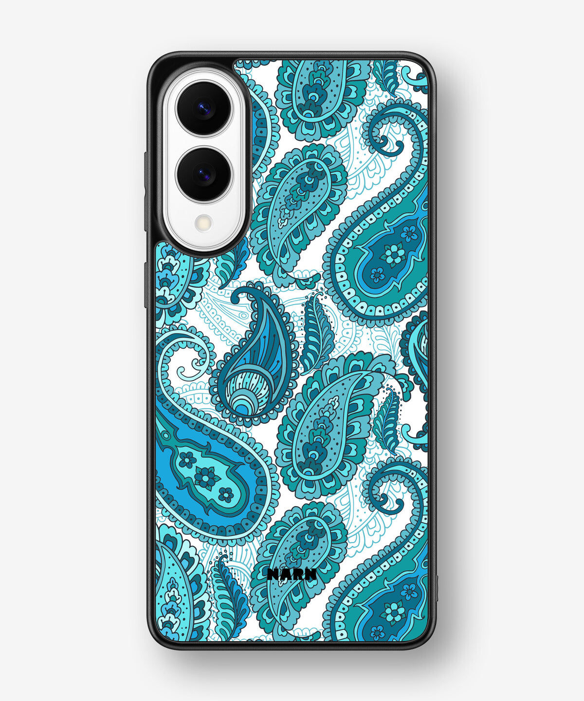 Samsung Galaxy S25 Edge Hard Case – Turquoise Paisley - View 1